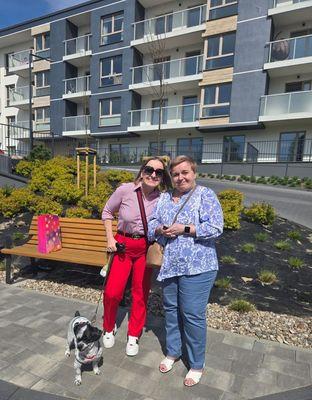 Kulka in Poland visiting Grandma