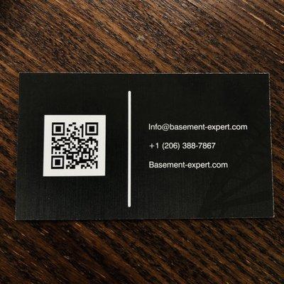Basement Expert business card