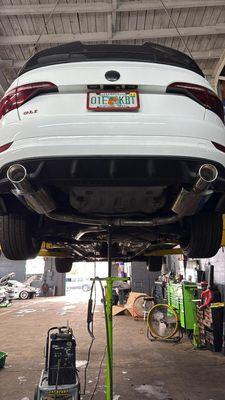Full exhaust system installation