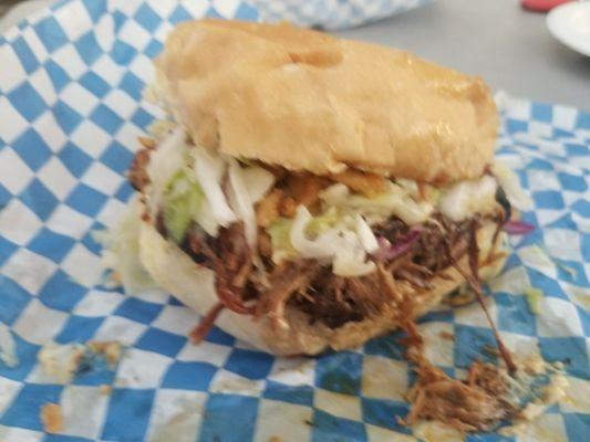 Pull pork + cheese and jalepenos