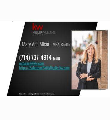 Mary Ann Miceri - Suburban Philly Realty - KW Exton