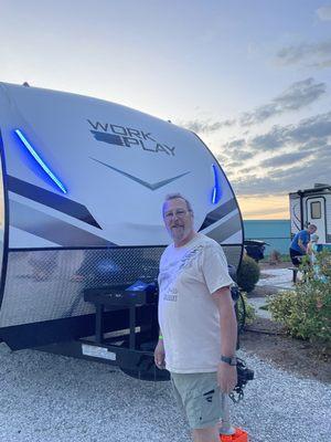 Dave is a happy camper!