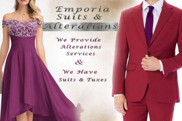 We Have Suits and Provide Full Scale Alterations