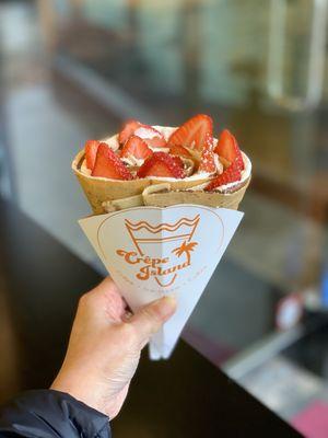 Crepe island strawberry Nutella crepe