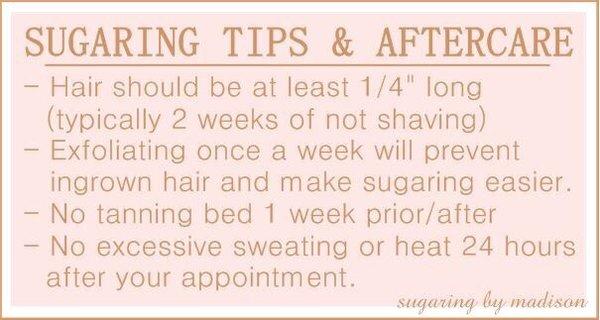 Sugar Tips and Aftercare
