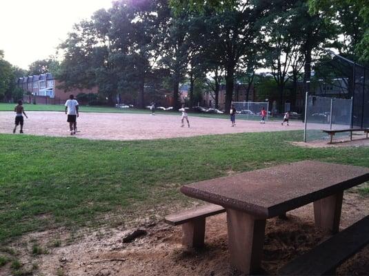 Local kids playing "ball."
