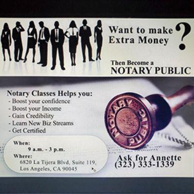 A & A Notary Classes