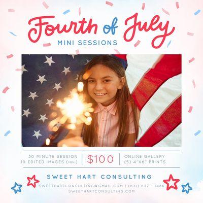 4th of July Mini Photo Session #4th
