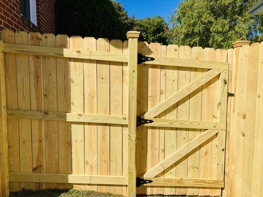 Privacy Fence Side Gate (Backside)