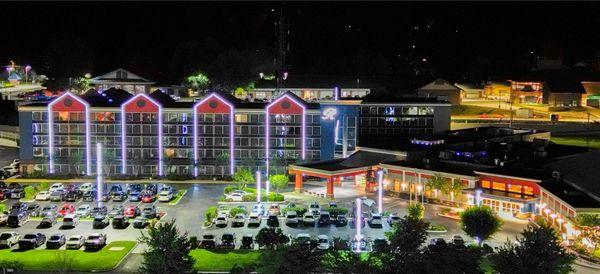 Exterior View of the Ramsey Hotel Pigeon Forge