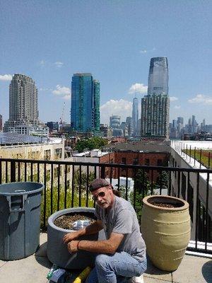 Jersey City Rooftop sprinkler system service.