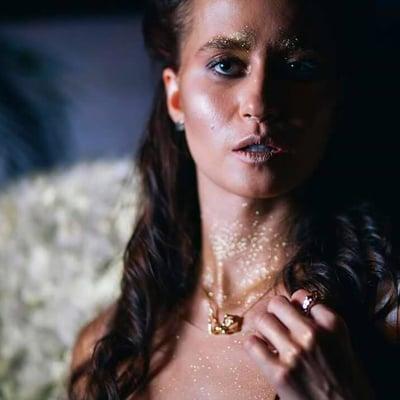 Gold Angel with Athena Collection.