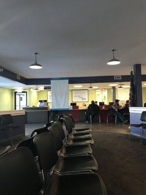 ample seating in waiting area