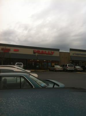 Across from staples and next door to the military recruits center