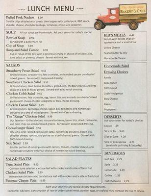 The Open Range Bakery and Cafe