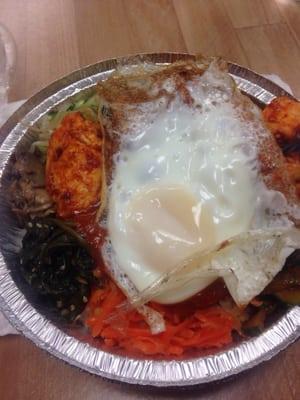 Fire chicken bibimbap