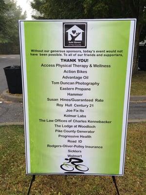 Proud to be a sponsor of this great event