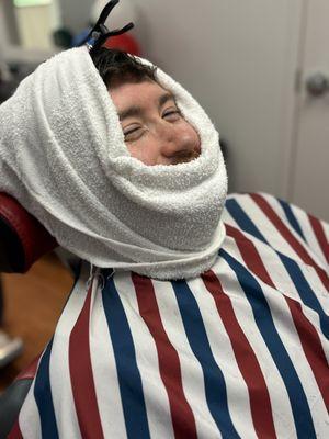 Hot Towel Beard Bake service