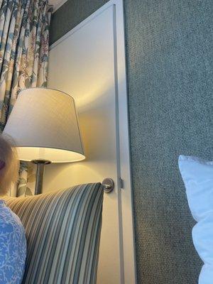 Conjoined door didn't 100% close within door frame