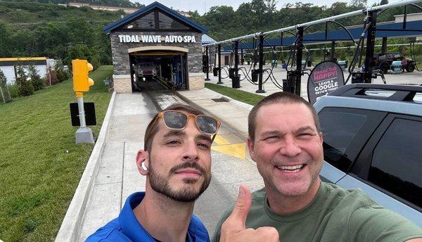 The site lead Brian and myself posing after such a great experience!