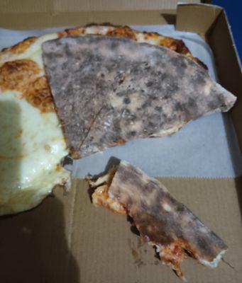 A $20.00 burnt pizza.