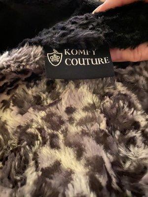 Minky weighted blanket from Komfy Couture.