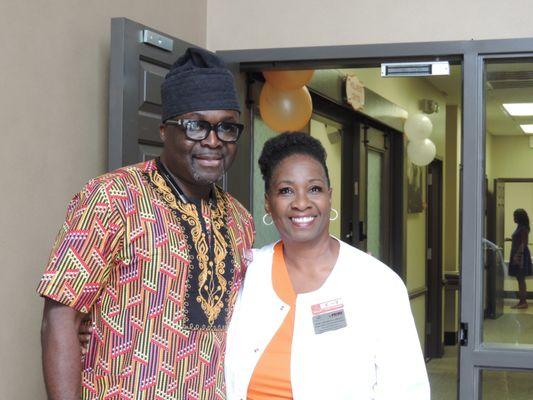 Dr. Awe & Office Manager Irma A.