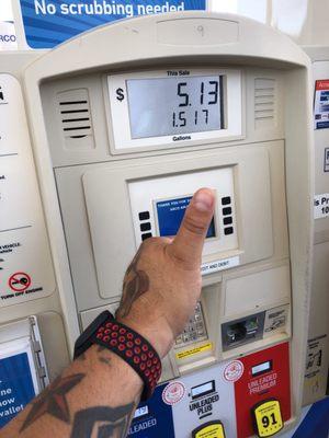 70$ on 9!!! Road trip gas!!