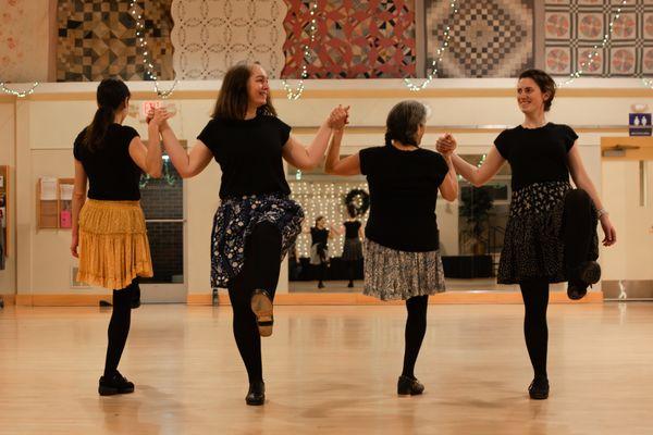 Photo by: Meaghan Blanchard Photography. Appalachian clogging at AACTMAD's Concourse Hall.