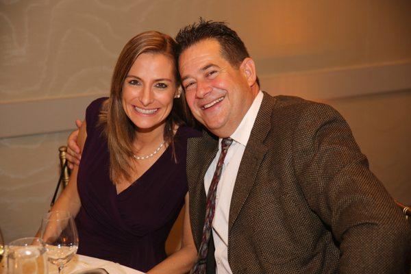 Dr. Ginsburg and his wife at a hospital event after receiving an award for his contributions and leadership as the Chief of Staff.