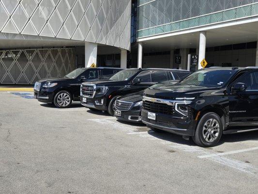aadmirals fleet SUVs, and Sedan at IAH Airport Houston