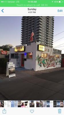 HeroLV AFTER facelift #Project1937 DTLV Arts district original wall tribute to Josh