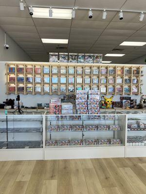 Display cases with ETB wall