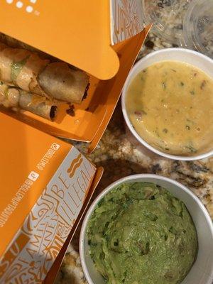 5 Packs (minus sour cream), queso, guacamole