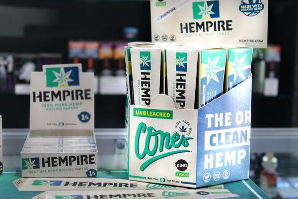 Hemp Cones and Paper Selection