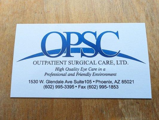 Outpatient Surgical Care