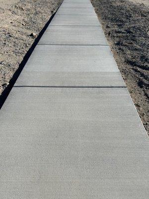 concrete walkway