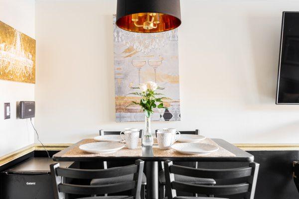 Enjoy a home made meal in our lovely dining room