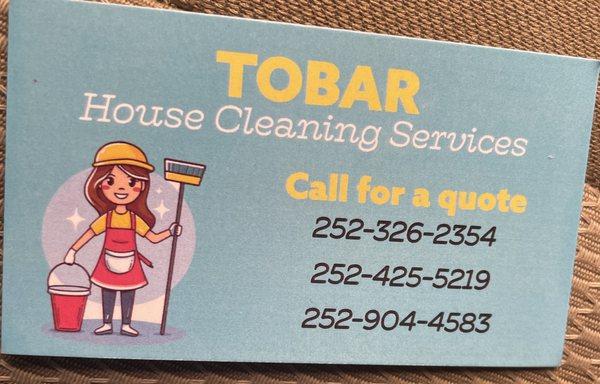 Tobar House cleaning Services