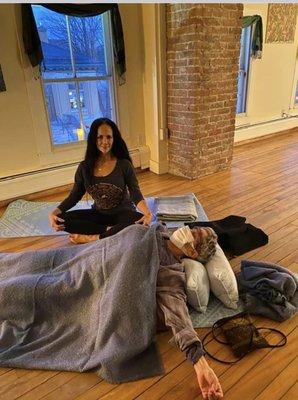 Restorative Yoga- cozy!