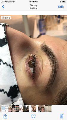 Eyelash lifting and tint 908-812-8686