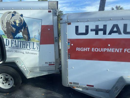 The one trailer underneath the one we needed