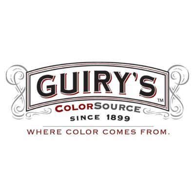 The official logo for Guiry's Color Source, a paint, home décor, and art supply company founded in 1899...