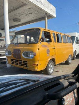 My 1963 Econoline left with Frank at High Performance Pomona, Ca