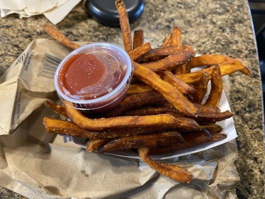 YUM sweet potato fries!