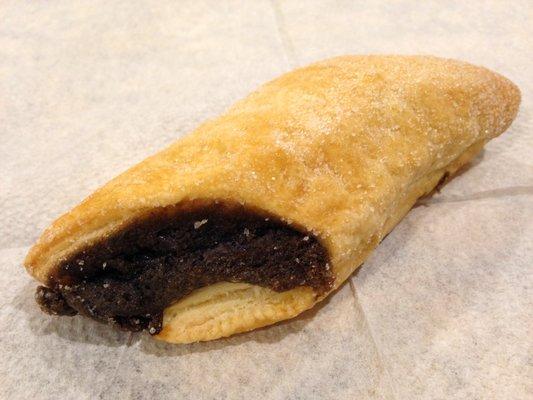 Close up of an Ube Cheese Roll