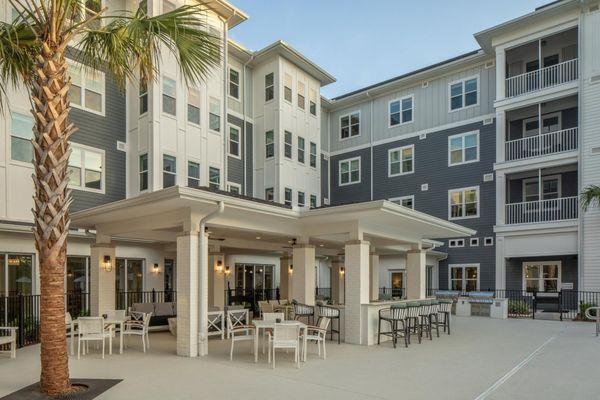 Elegant outdoor living spaces provide a perfect setting for relaxation and conversation.