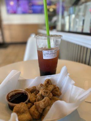 Strawberry Iced Tea Chicken bits