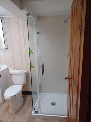 Custom, Frameless Shower Enclosure w/ Hardware
