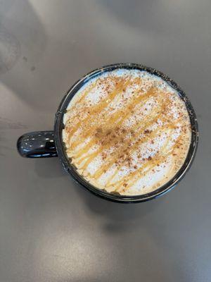 Caramel Cinnamon Smile (subbed 2% milk with Oatmilk)